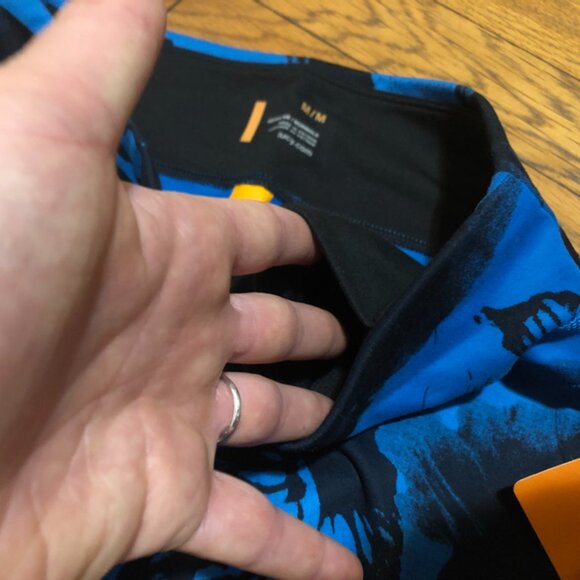 Lucy Studio Hatha Legging, Size M, Blue/Black - Picture 6 of 6